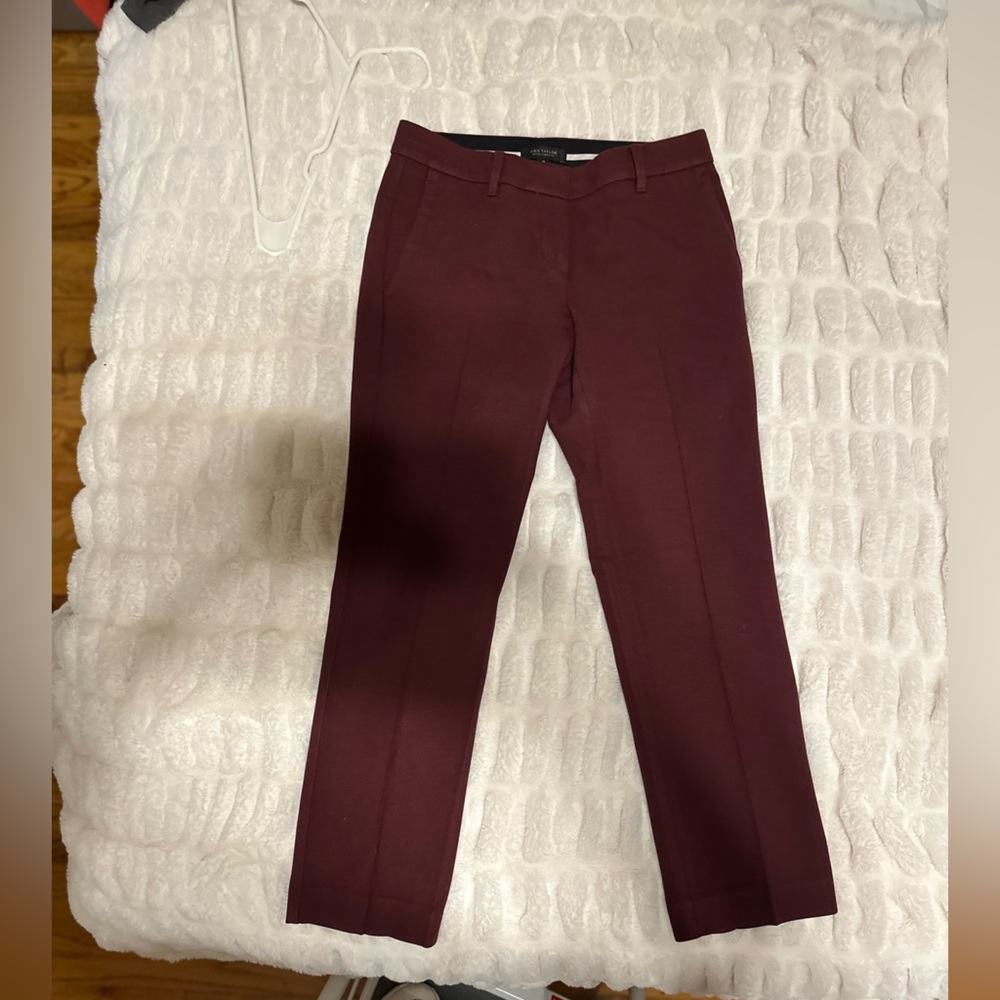 Ann Taylor Deep Red Trousers